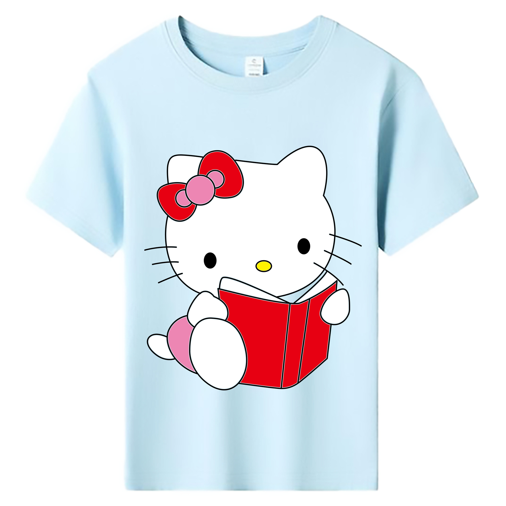 （画像用） Hello Kitty ハローキティ 綿100％キッズTシャツ（フロントプリント）